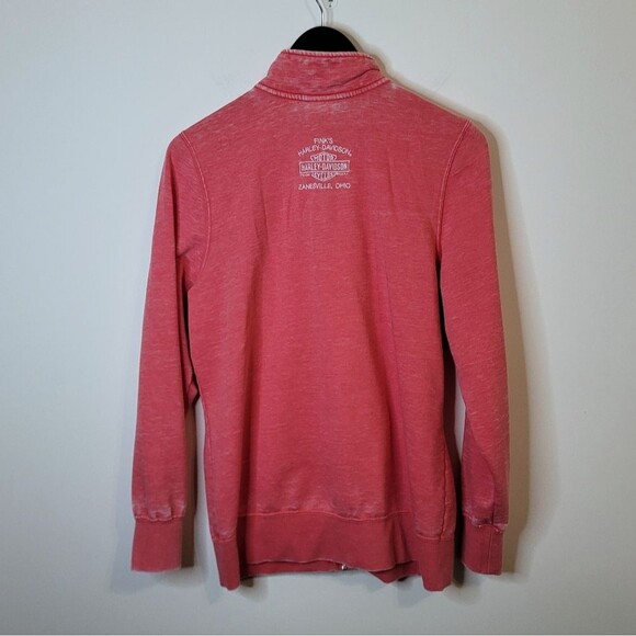 Harley Davidson Pink Zip Up Jacket Size Large - Picture 9 of 10